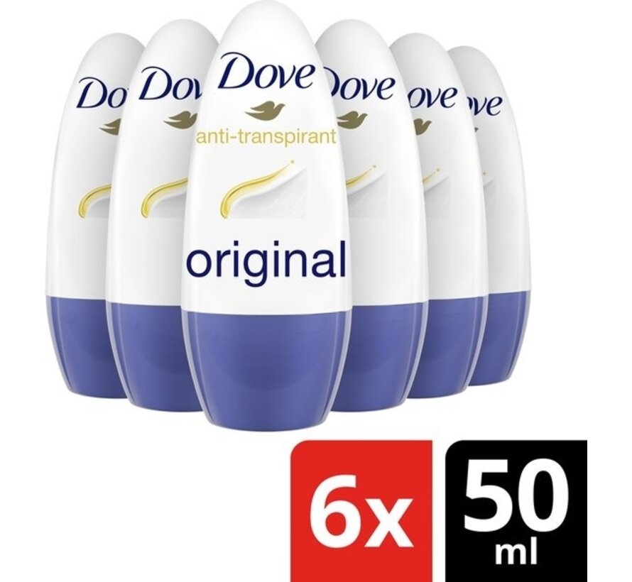 Original Anti-Transpirant - Deodorant Roller - 6x 50ml
