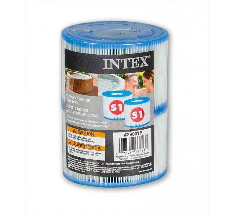 10 stuks Spa Filter voor de PureSpa Type S1 - Filterpatroon / Filtercartridge