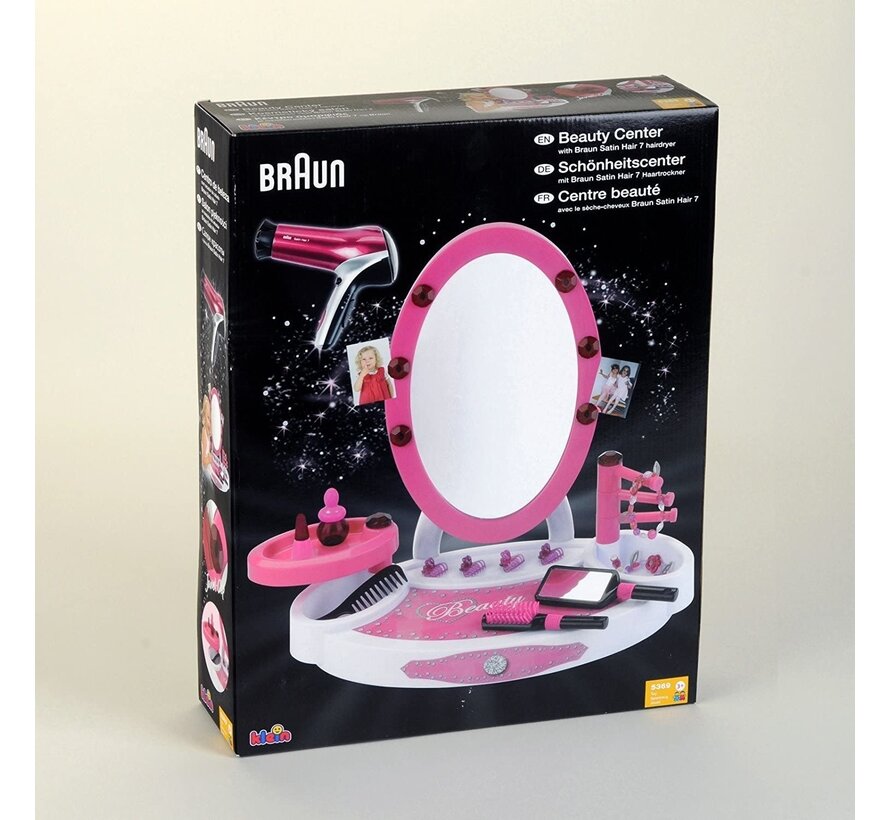 Braun Beauty salon met haardroger en accessoires