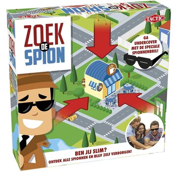 Tactic Zoek de Spion - Gezelschapsspel - Kinderspel - Vanaf 7 jaar - 2 tot 4 spelers