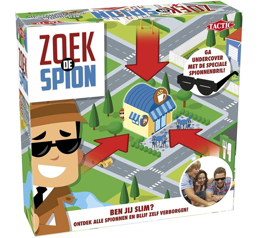 Zoek de Spion - Gezelschapsspel - Kinderspel - Vanaf 7 jaar - 2 tot 4 spelers