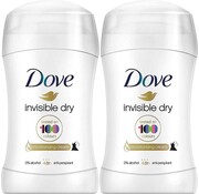 Dove Invisible Dry Deodorant Stick - Anti Transpirant - 2x 40 ml