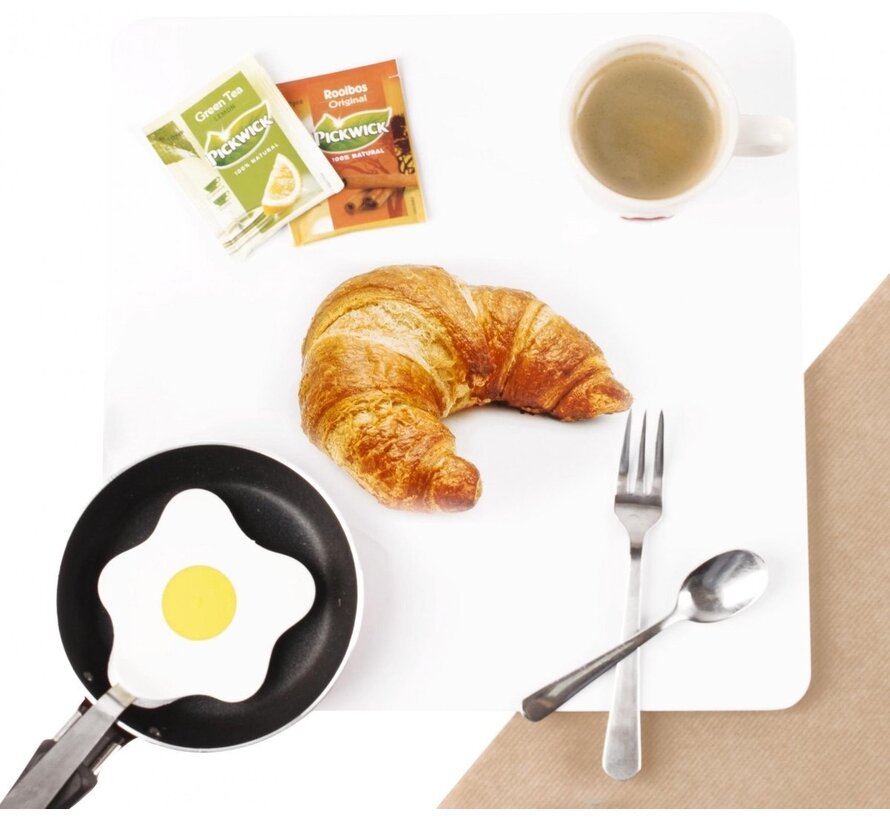 Trendy Magneetbord Croissant - Whiteboard - Beschrijfbaar - 4 Magneten - 29x29cm