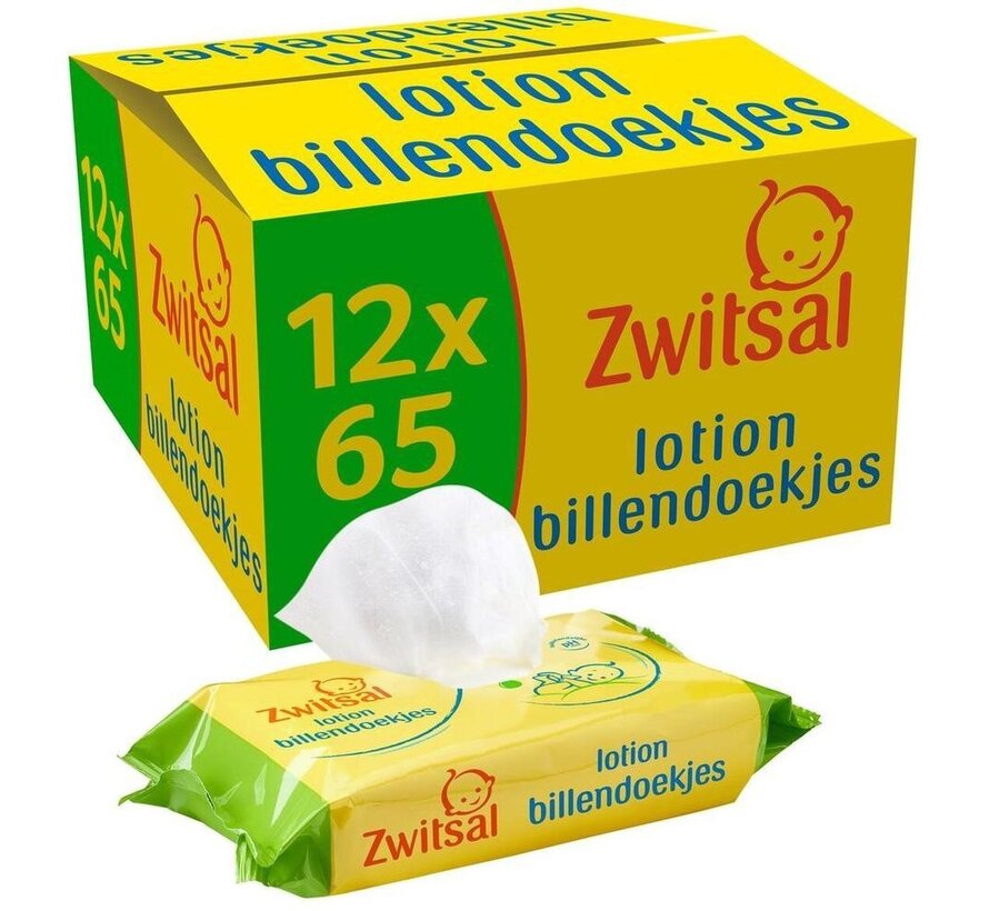 Lotion - 780  Billendoekjes / Babydoekjes (12x65 stuks)