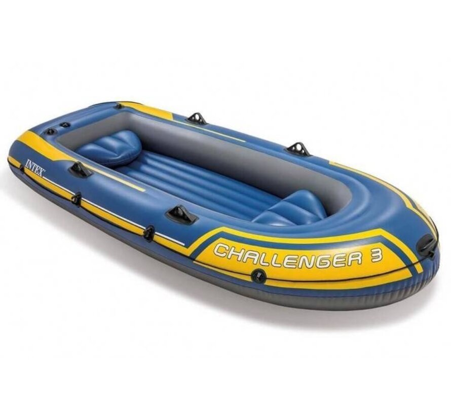 3-Persoons opblaasbare raft boot set - Challenger 3 - 295cm lang x 137cm breed x 43cm hoog