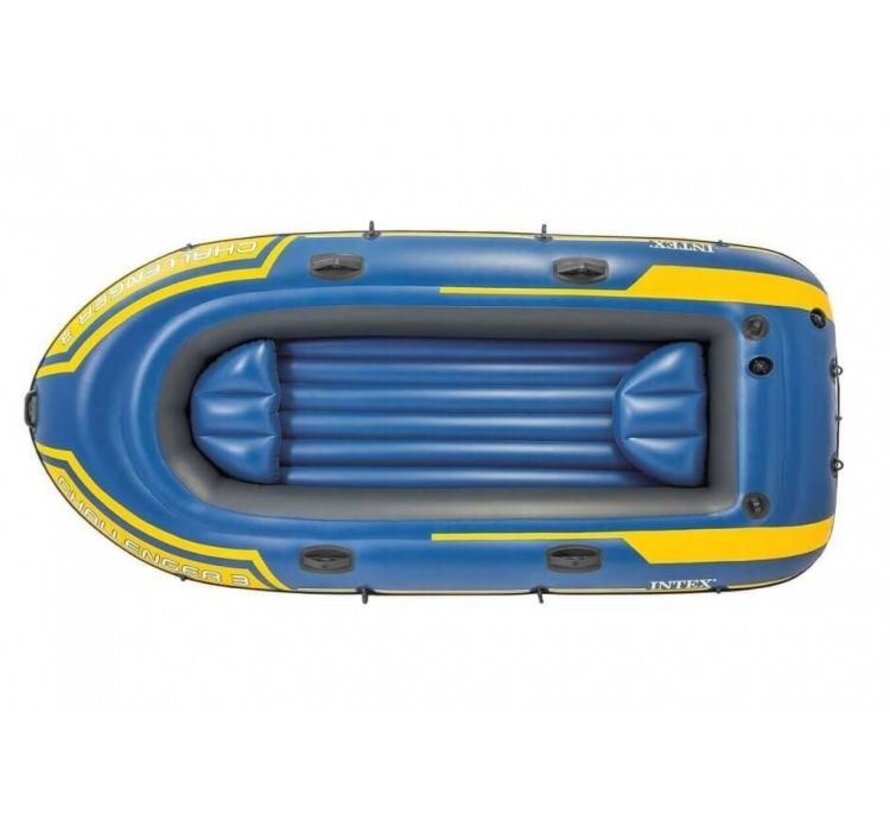 3-Persoons opblaasbare raft boot set - Challenger 3 - 295cm lang x 137cm breed x 43cm hoog