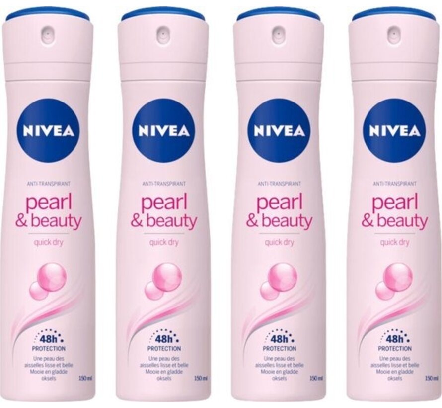 Pearl & Beauty - Deodorant Spray - 4x 150ml