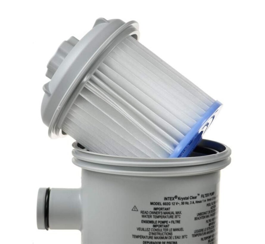 Krystal Clear - cartridge filterpomp - 1,3 M³/u - Ø32mm aansluiting - type H  filter cartridge