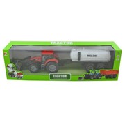 Huismerk 1:32 TRACTOR MET AANHANGWAGEN 52x11x15,5cm ass