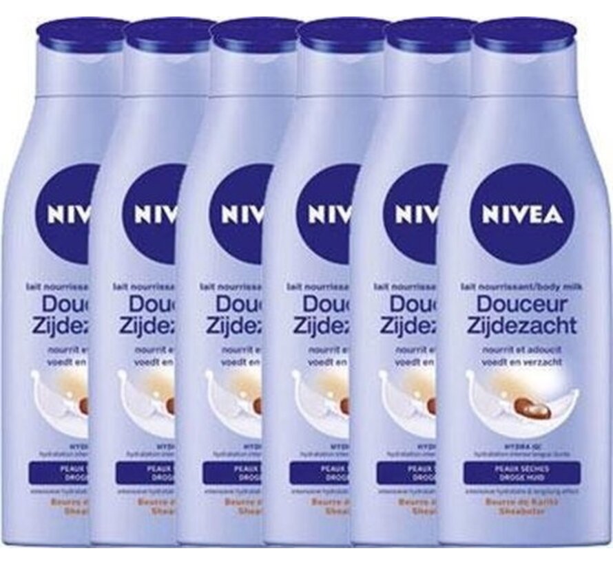 Zijdezachte Bodymilk - 6x 400ml  - Voordeelverpakking