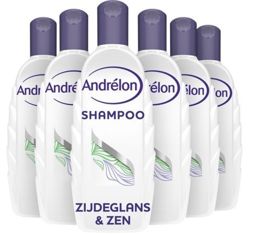 Natuurlijk Puur Zijdeglans & Zen Shampoo 6 x 300 ml - Voordeelverpakking