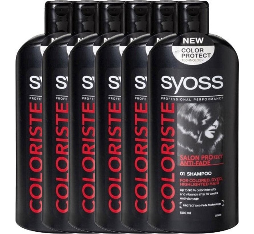 Color Protect Shampoo - Coloriste  - 6x 500ml - Voordeelverpakking