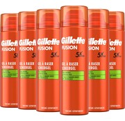 Gillette Fusion5 Scheergel - Sensitive - 6x 200ml  - Voordeelverpakking