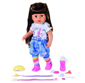 Zapf BABY born Sister brunette 43cm