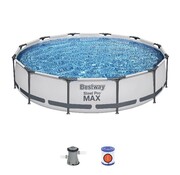 Bestway Steel Pro Max - metalen frame zwembad met filterpomp - rond - 366x76cm