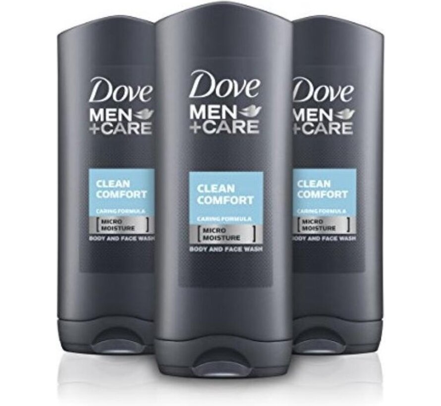 Men+Care Clean Comfort - Douchegel - 3x 250ml