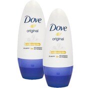 Dove Original Anti-Transpirant - Deodorant Roller - 2x 50ml