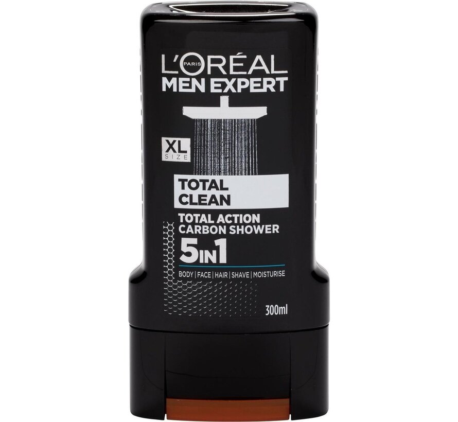 Men Expert XL - Total Clean - 5in1 gezicht, lichaam en haar - 300ml