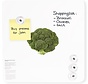 Trendy Magneetbord Broccoli - Whiteboard - Beschrijfbaar - 4 Magneten - 29x29cm