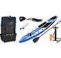Opblaasbaar SUP board set - Tour - met pomp,  peddel en draagtas - 350x79x15cm
