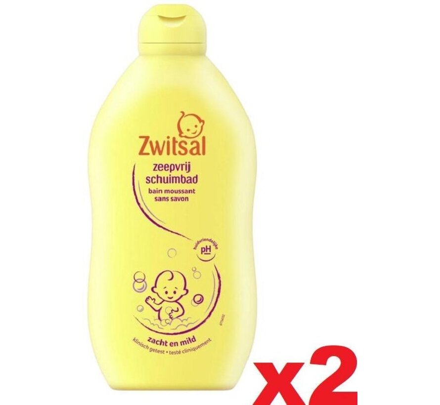 Baby Schuimbad / Badschuim Zeepvrij - 2x 400ml