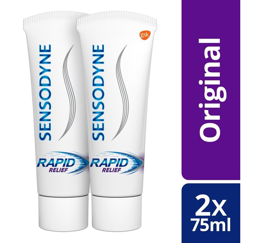 Rapid Relief - Tandpasta - 2x 75ml