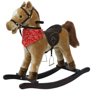 Schommelpaard luxe zadel, hoogte zitje 46cm