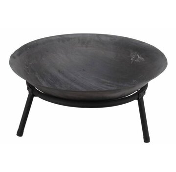 Ambiance Metalen vuurschaal - rond - zwart - Ø50cm