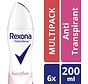 Motion Sense - Biorythm Dry - Deodorant Spray - 6x 200ml - Voordeelverpakking