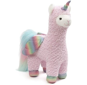 GUND Pluche Lama Eenhoorn / Lamacorn knuffel met vleugels - 49cm hoog