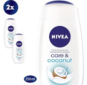 Nivea Care & Coconut Douchecreme - Douchegel - 2x 250ml