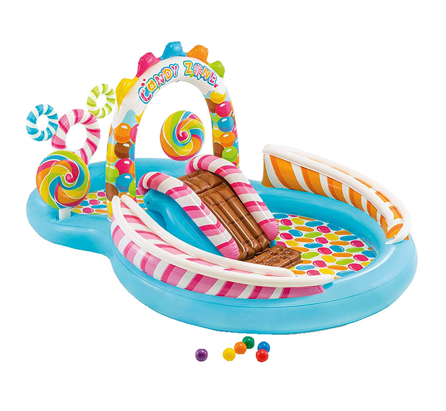 Opblaasbaar Speelzwembad - Candy Zone - 295x191x130cm