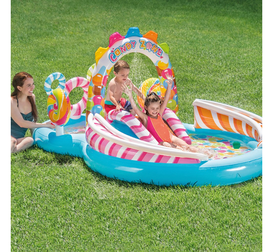 Opblaasbaar Speelzwembad - Candy Zone - 295x191x130cm