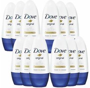 Dove Original Anti-Transpirant - Deodorant Roller -12x 50ml - Voordeelverpakking