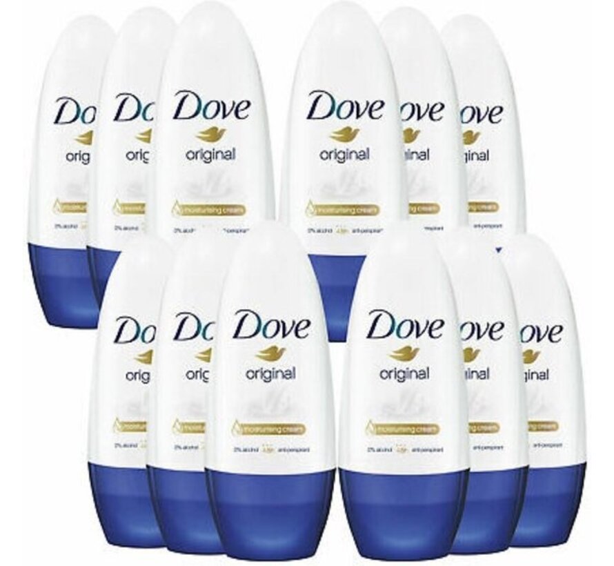 Original Anti-Transpirant - Deodorant Roller -12x 50ml - Voordeelverpakking