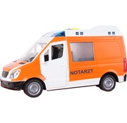 Toy-Toys Ambulance Notatrzt Met Licht En Geluid 22 Cm Wit/oranje