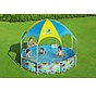 Zwembad Frame Rond met zonnescherm voor kinderen (244x51cm)