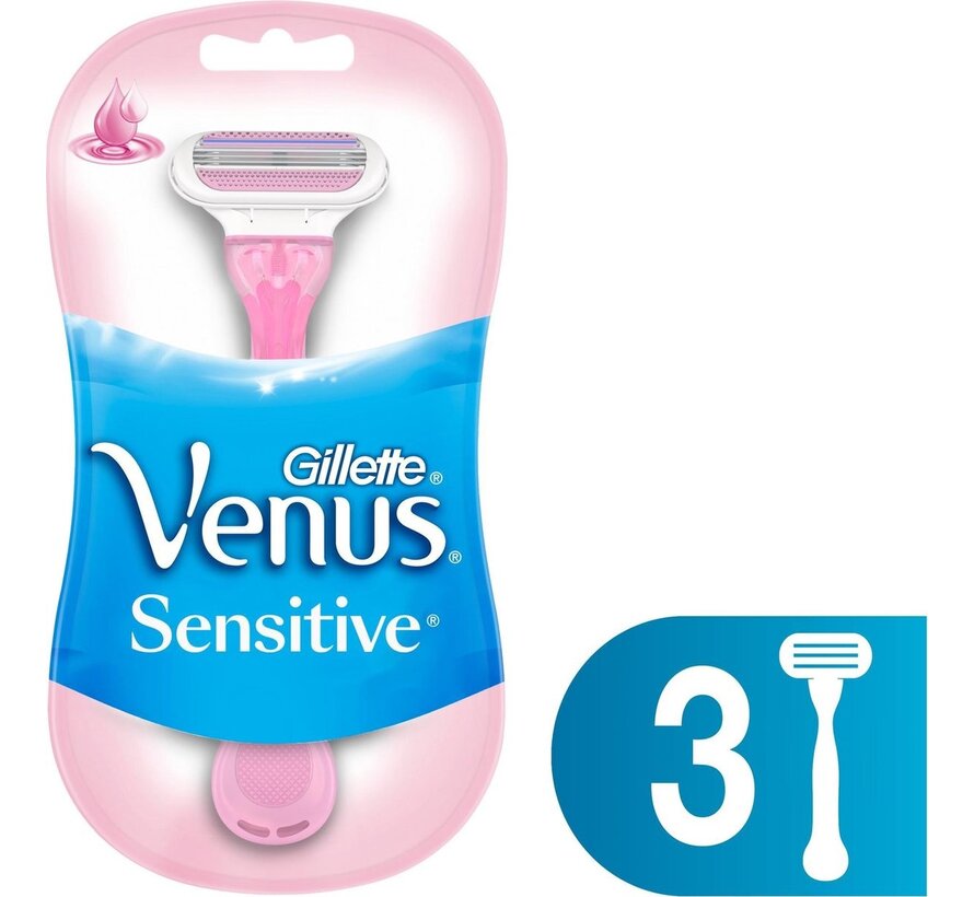 Venus Sensitive - 3 stuks wegwerpmesjes