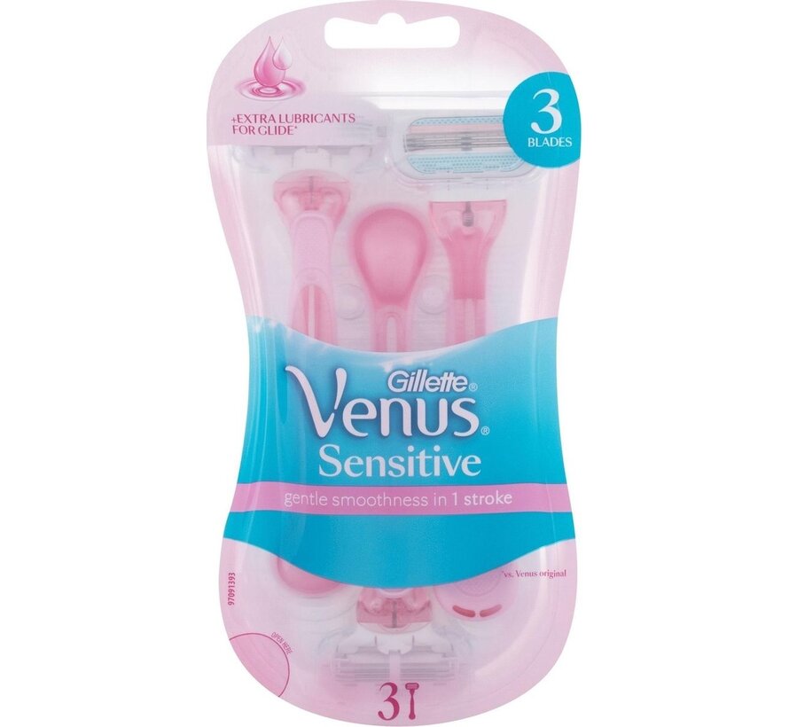 Venus Sensitive - 3 stuks wegwerpmesjes