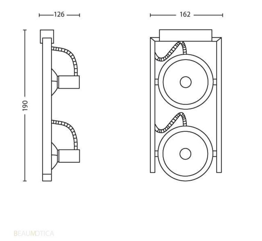 MyLiving Fast Spot Aluminium (2 spots)