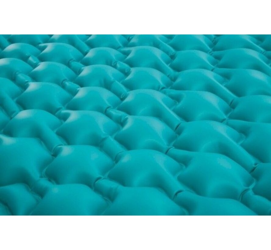 Opblaasbare XXL drijvende mat - turquoise - 290x213cm