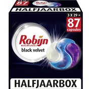 Robijn 3in1 Black Velvet Wasmiddel Pods - 87 stuks (3x29) Wascapsules