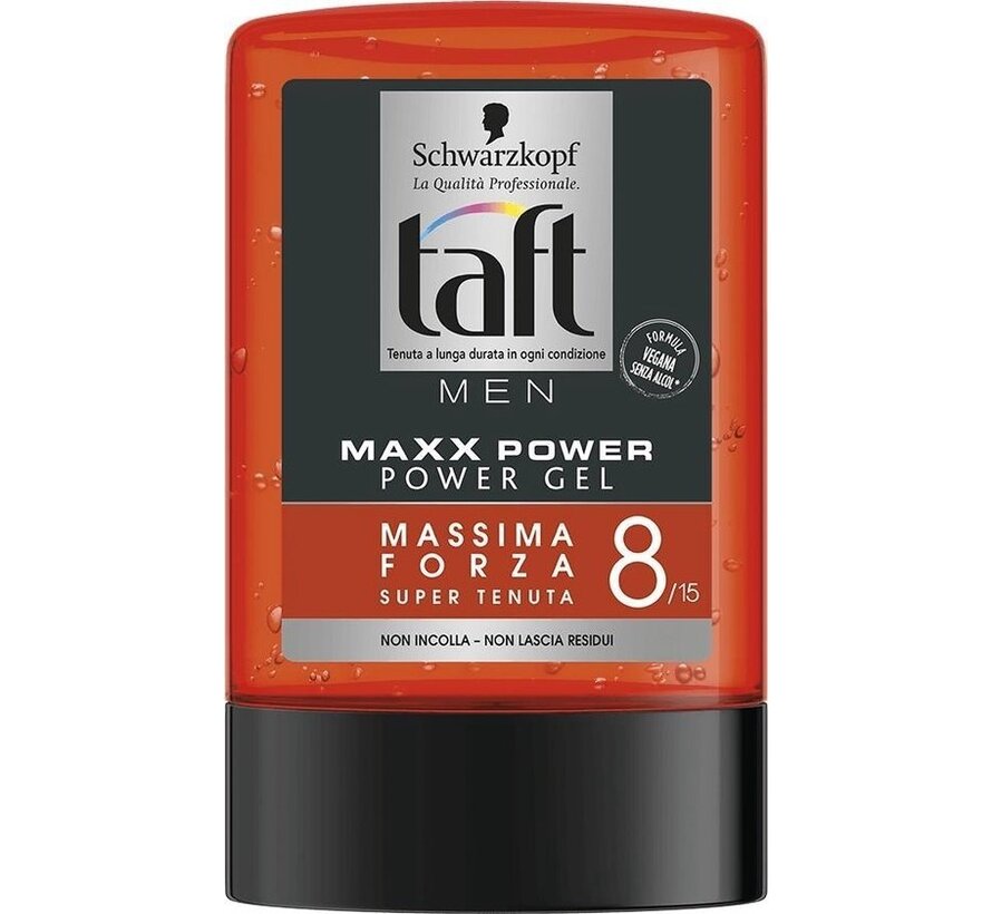 Taft Haargel - Maxx Power - Styling Gel - 6x 300ml (Hold level 8)