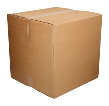 Huismerk 15 stuks - Amerikaanse Vouwdoos dubbel golf 350x350x350mm (35x35x35cm)