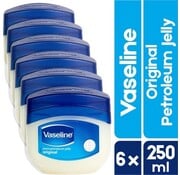 Vaseline Pure Petroleum Jelly Original - 6x 250ml - Voordeelverpakking