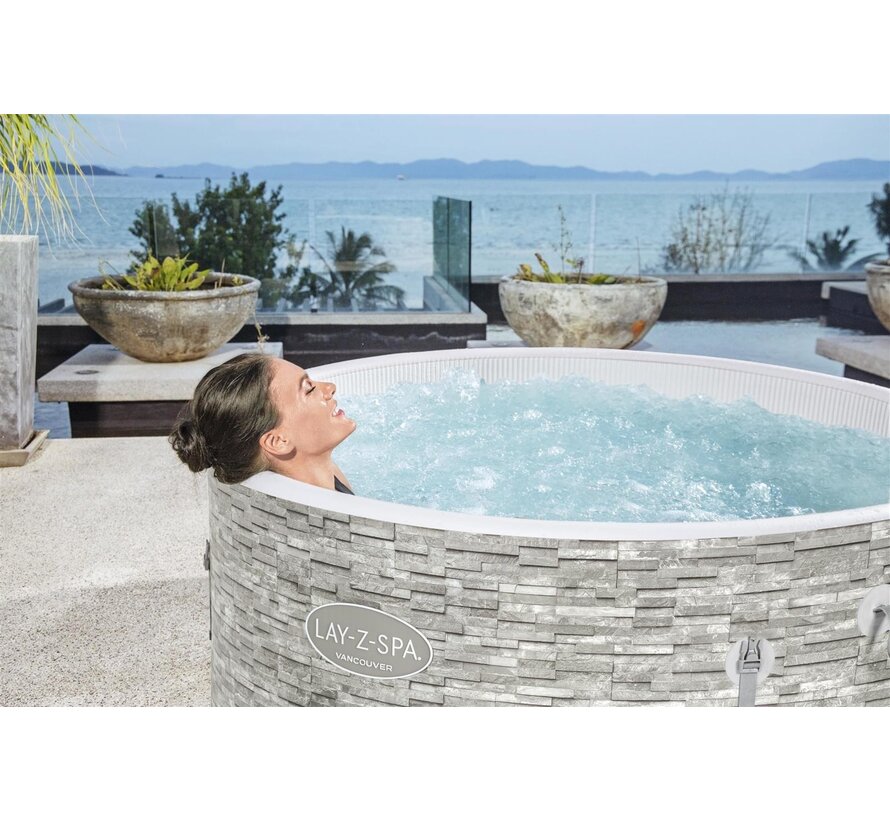 Lay-Z-Spa Vancouver Plus Wifi App - Max 5 pers - 140 Airjets - Jacuzzi - Bubbelbad