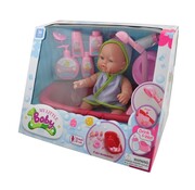 Huismerk My Little Baby Badpopje met Bad en Accessoires - 31 Cm