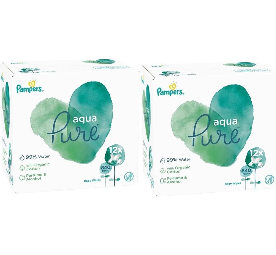 Aqua Pure Billendoekjes / Babydoekjes - 1680 doekjes (24x70 stuks)