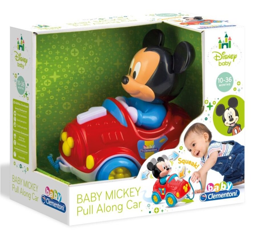 Baby Mickey Pull Along Car / auto