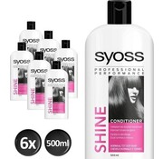 Syoss Shine Boost Conditioner 6x 500ml  - Voordeelverpakking